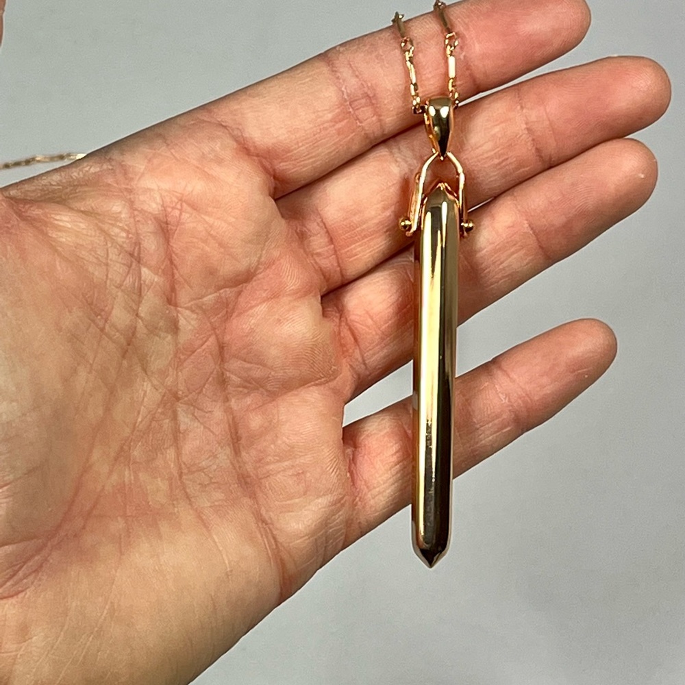 Stella & Dot Rose Gold Rebel Pendant Necklace